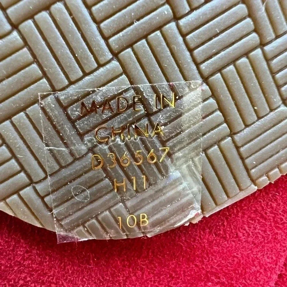 Cole Haan Womens Ballet Flats Shoes Red Leather Slip On Bow Tassel Round Toe 10 - Picture 7 of 9